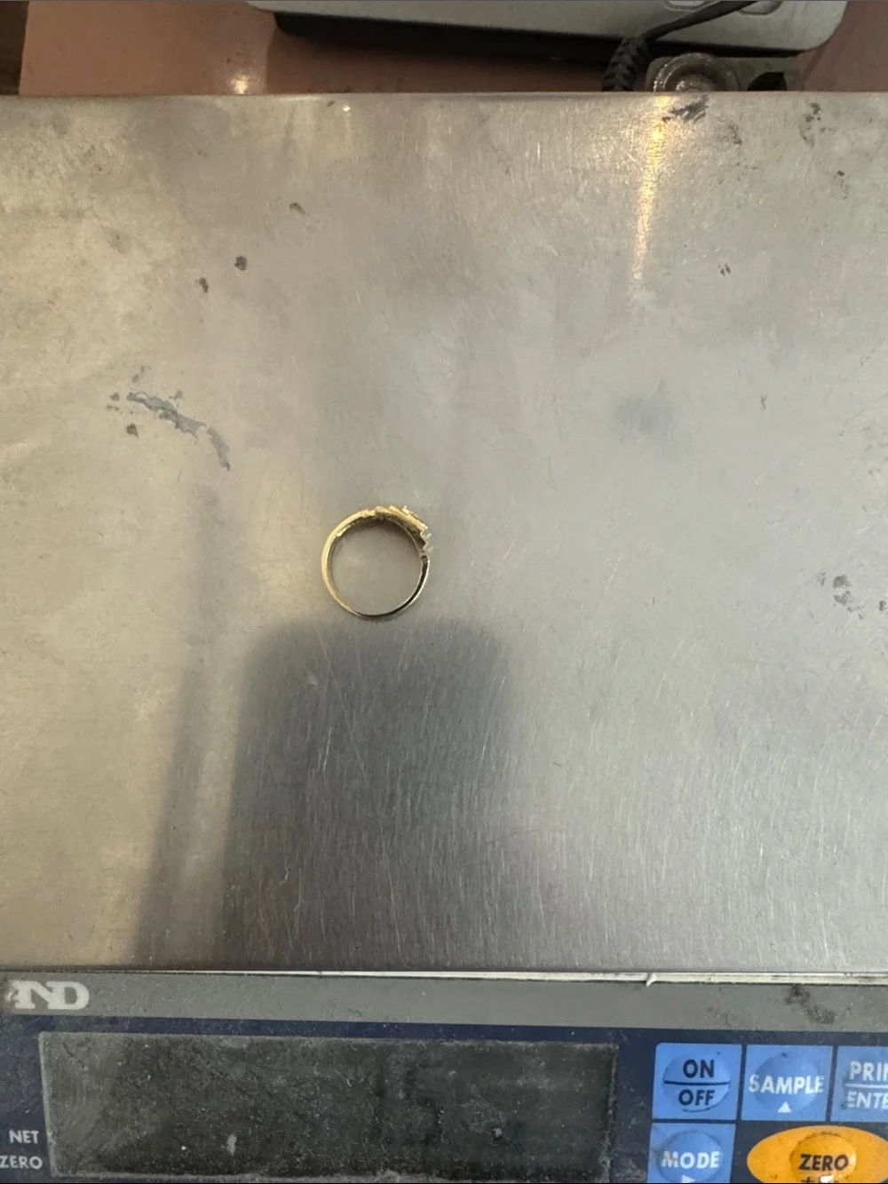 Beautiful 10K Yellow Gold Initial Baby Ring.